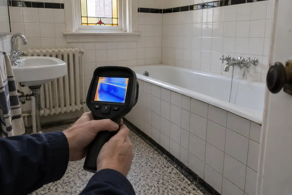 Lekdetectie Bunnik – onderzoek in een badkamer van een oudere woning